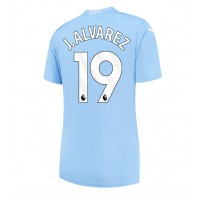 Maglie da calcio Manchester City Julian Alvarez #19 Prima Maglia Femminile 2023-24 Manica Corta